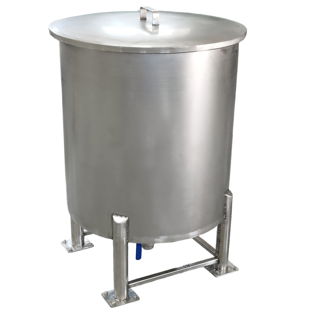 Емкость с рубашкой охлаждения 0 бар коническое дно