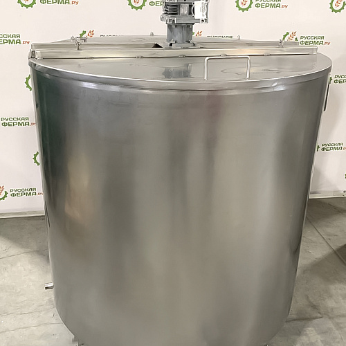 Емкость с рубашкой охлаждения 0 бар плоское дно 750л